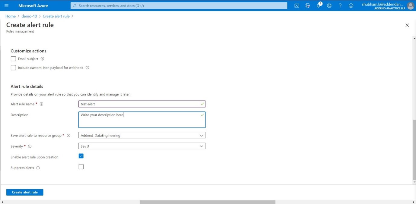 How To Add Alerts In Azure Function Apps | Addend Analytics