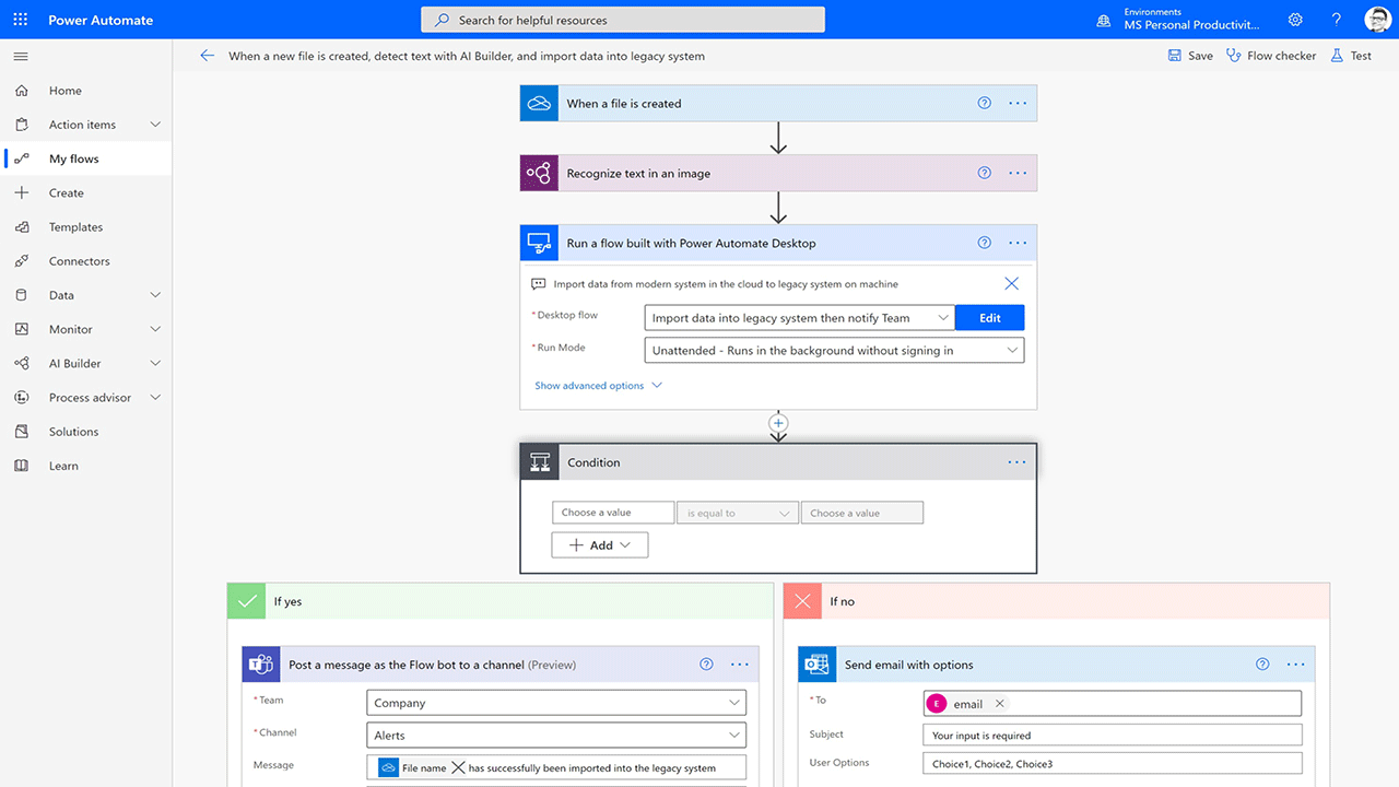 Microsoft Power Automate Addend Analytics