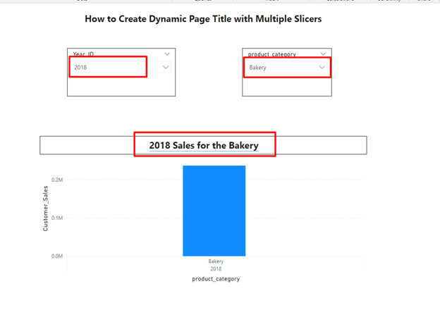 How to Create Dynamic Page Title with Multiple Slicers