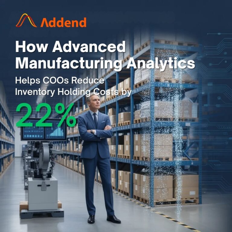 How Advanced Manufacturing Analytics Helps COOs Reduce Inventory Holding Costs by 22% 
