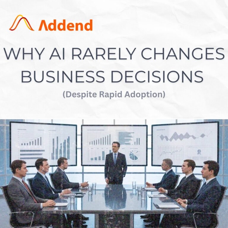 Why AI Rarely Changes Business Decisions (Despite Rapid Adoption)