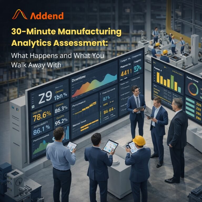 30-Minute Manufacturing Analytics Assessment: What Happens and What You Walk Away With