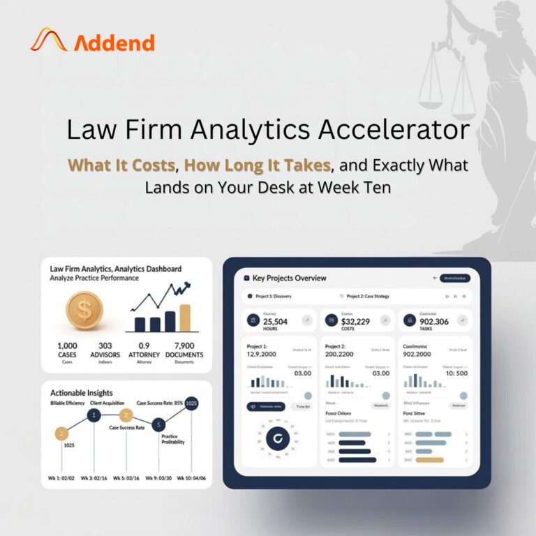 Law Firm Analytics Accelerator: What It Costs, How Long It Takes, and Exactly What Lands on Your Desk at Week Ten